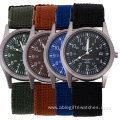 Fashion Woven Calendar Military Quartz Watch